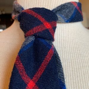 PLAID TARTAN WOOL WOVEN VINTAGE NECKTIE SCOTLAND SCOTTISH CLAN BRITAIN ENGLAND